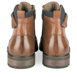 Bottines Rangers MARRON Homme Motif Uni Lacets