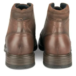 Bottines Rangers MARRON Homme CUIR Motif Uni Lacets