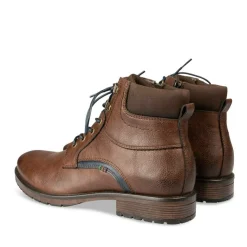 Bottines Rangers MARRON Homme Motif Uni Lacets