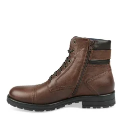 Bottines Rangers MARRON Homme CUIR Lacets