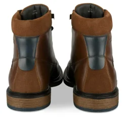 Bottines Rangers MARRON Homme CUIR Motif Uni Lacets