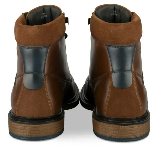 Bottines Rangers MARRON Homme CUIR Motif Uni Lacets