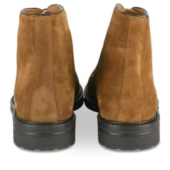 Bottines Rangers MARRON Homme CUIR Motif Uni Lacets