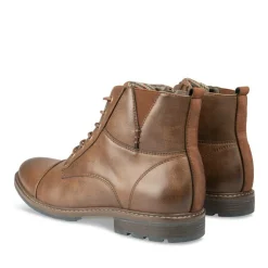 Bottines Rangers MARRON Homme Motif Uni Fermeture éclair