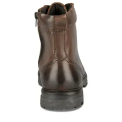 Bottines Rangers MARRON Homme CUIR Motif Uni Lacets