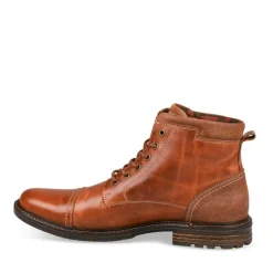 Bottines Rangers MARRON Homme CUIR Lacets