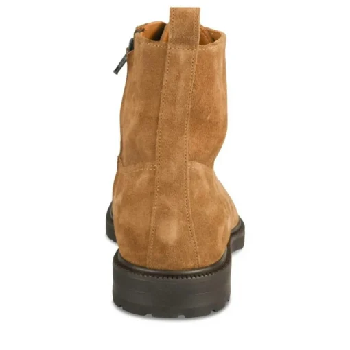Bottines Rangers MARRON Homme CUIR Motif Uni Lacets