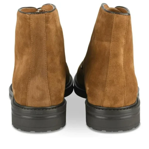 Bottines Rangers MARRON Homme CUIR Motif Uni Lacets