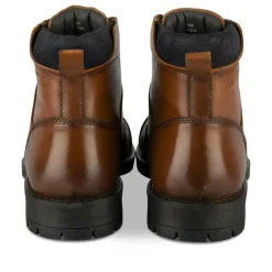 Bottines Rangers MARRON Homme CUIR Motif Uni Lacets