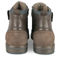 Bottines Rangers MARRON Homme Motif Uni Lacets