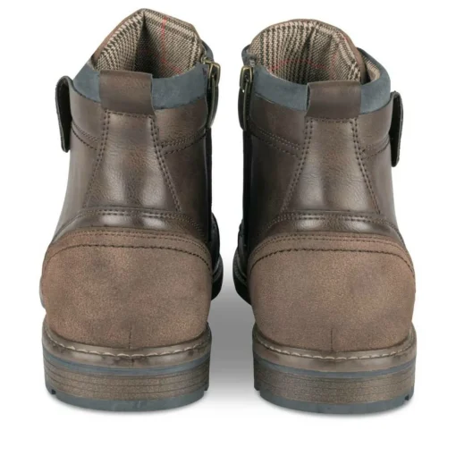 Bottines Rangers MARRON Homme Motif Uni Lacets