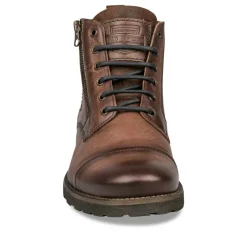 Bottines Rangers MARRON Homme CUIR Lacets