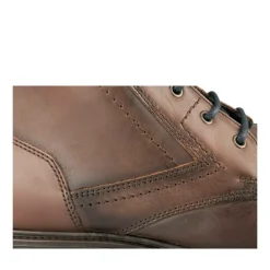 Bottines Rangers MARRON Homme CUIR Motif Uni Lacets
