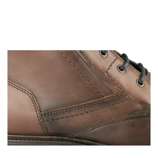 Bottines Rangers MARRON Homme CUIR Motif Uni Lacets