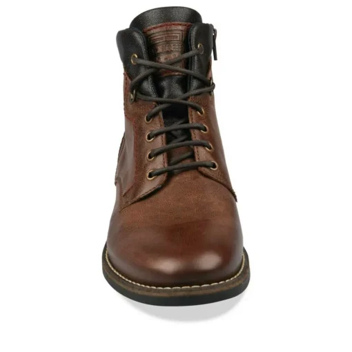 Bottines Rangers MARRON Homme CUIR Lacets