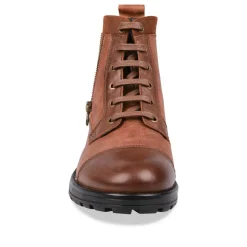Bottines Rangers MARRON Homme CUIR Lacets