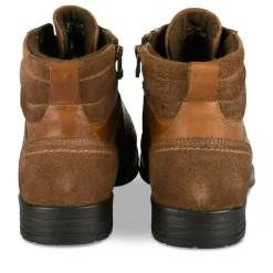 Bottines Rangers MARRON Homme CUIR Motif Uni Lacets