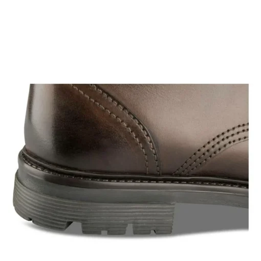 Bottines Rangers MARRON Homme CUIR Motif Uni Lacets
