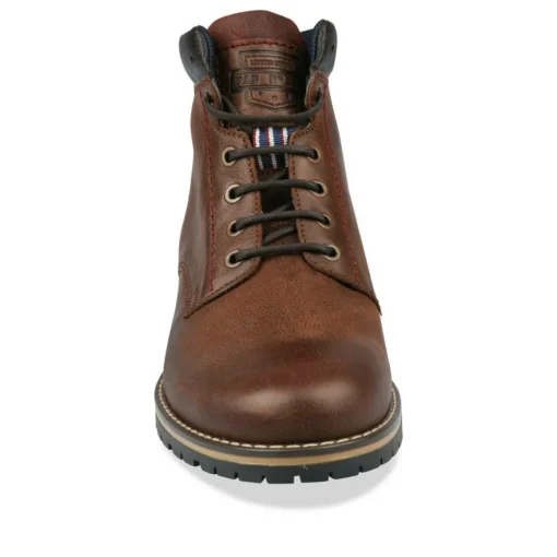 Bottines Rangers MARRON Homme CUIR Lacets