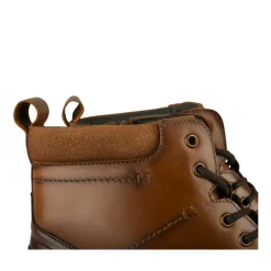 Bottines Rangers MARRON Homme CUIR Motif Uni Lacets