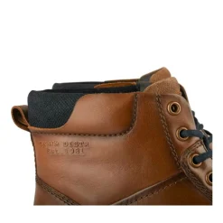 Bottines Rangers MARRON Homme CUIR Motif Uni Lacets