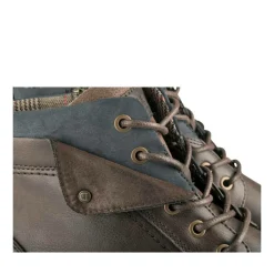 Bottines Rangers MARRON Homme Motif Uni Lacets