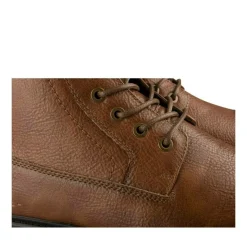 Bottines Rangers MARRON Homme Motif Uni Lacets