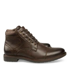 Bottines Rangers MARRON Homme Motif Uni Lacets