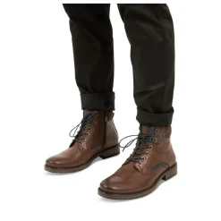 Bottines Rangers MARRON Homme Motif Uni Lacets