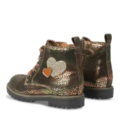 Bottines Rangers METALLISE Fille Motif Animal Lacets