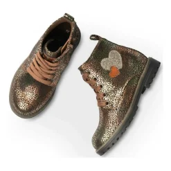 Bottines Rangers METALLISE Fille Motif Animal Lacets