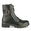 Bottines Rangers NOIR Femme Motif Uni Lacets