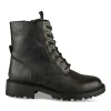Bottines Rangers NOIR Femme Motif Uni Lacets