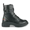 Bottines Rangers NOIR Femme Motif Uni Lacets