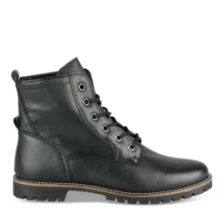 Bottines Rangers NOIR Femme CUIR Motif Uni Lacets