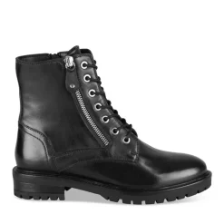 Bottines Rangers NOIR Femme CUIR Motif Uni Lacets
