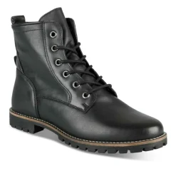 Bottines Rangers NOIR Femme CUIR Motif Uni Lacets