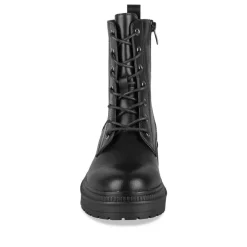 Bottines Rangers NOIR Femme Motif Uni Lacets