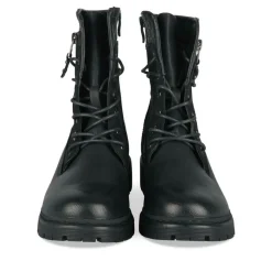 Bottines Rangers NOIR Femme Motif Animal Lacets