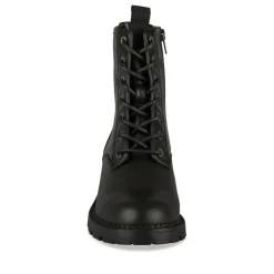 Bottines Rangers NOIR Femme Motif Uni Lacets