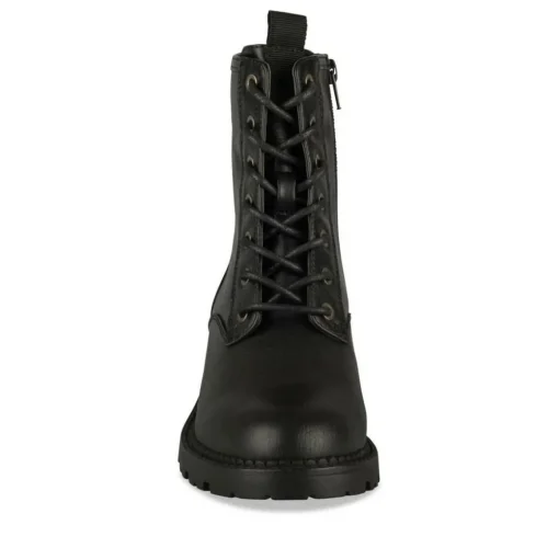 Bottines Rangers NOIR Femme Motif Uni Lacets