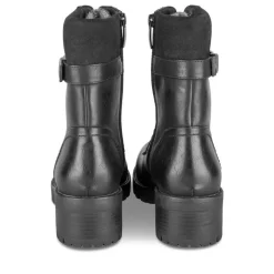 Bottines Rangers NOIR Femme Motif Uni Lacets