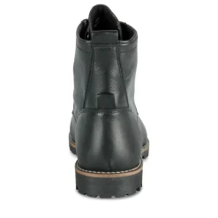 Bottines Rangers NOIR Femme CUIR Motif Uni Lacets