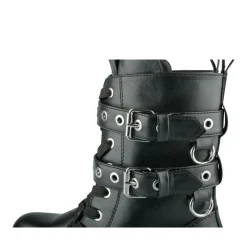 Bottines Rangers NOIR Femme Motif Uni Lacets