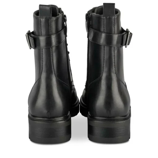 Bottines Rangers NOIR Femme Motif Clouté Lacets