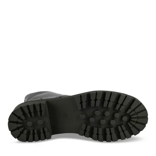Bottines Rangers NOIR Femme Motif Vernis Lacets