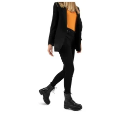 Bottines Rangers NOIR Femme Motif Uni Fermeture éclair