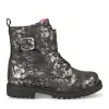 Bottines Rangers NOIR Fille Motif Uni Fermeture éclair