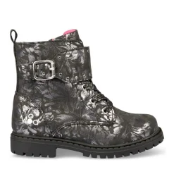 Bottines Rangers NOIR Fille Motif Uni Fermeture éclair