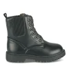 Bottines Rangers NOIR Fille Motif Vernis Lacets